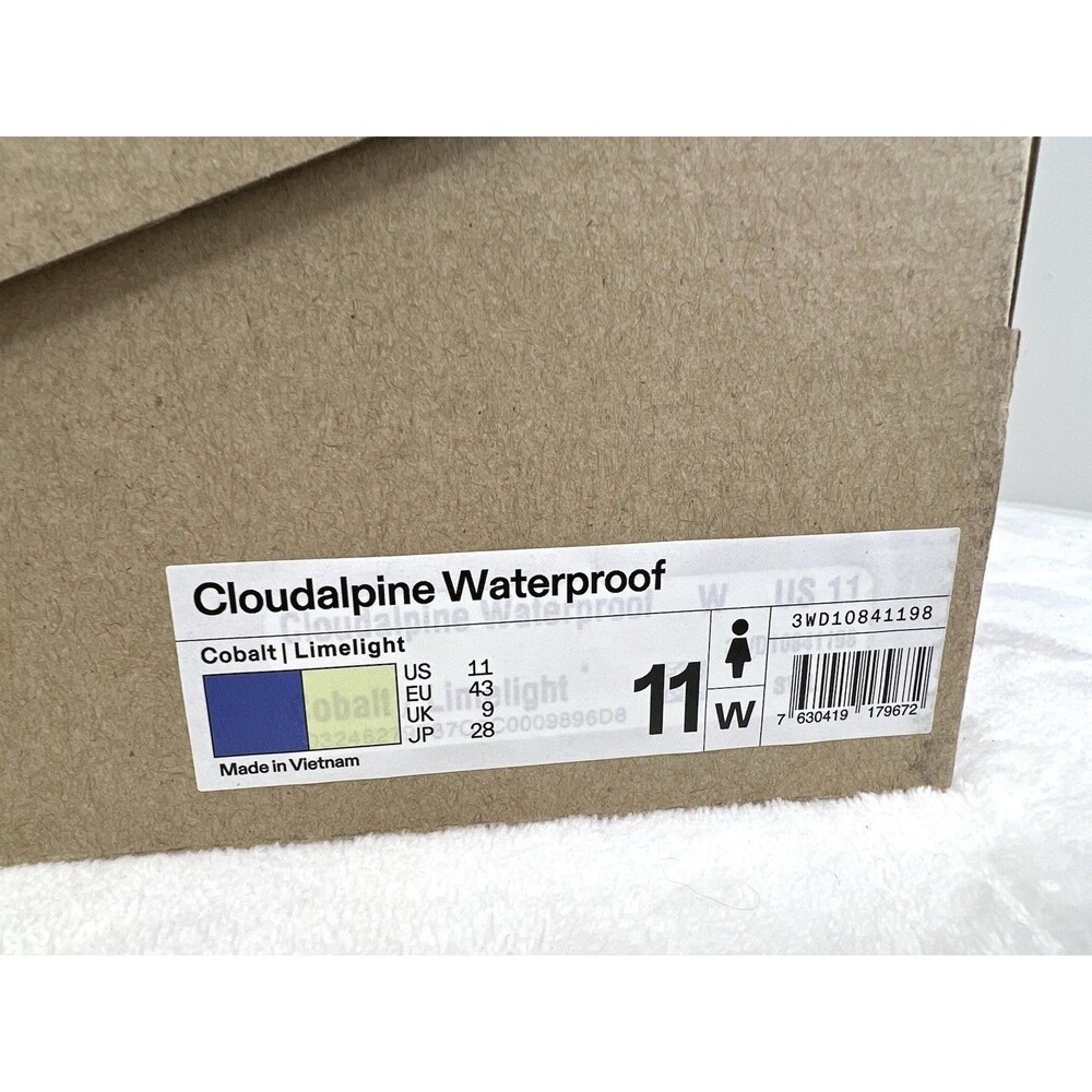 On CloudAlpine Waterproof Womens Size 11 Hiking Boots Shoes Sneaker Black Cobalt - Picture 8 of 10